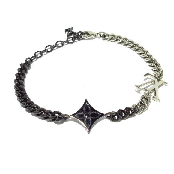 Auth LOUIS VUITTON Brasserie LV Instinct M00508 Silver Others RM1211 Bracelet - Picture 2 of 14